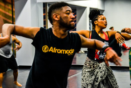 Afromoda Dance Theater offers Wednesday night classes at Joy of Motion Dance Center in Washington, D.C. (Photo by Christopher Bulbulia)