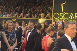 Matt Damon on the red carpet. (WTOP/Jason Fraley)