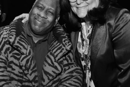 Fashion icons Andre Leon Talley and Fern Mallis, head of the Council of Fashion Designers of America.  (© 2016 Shannon Finney Photography)
