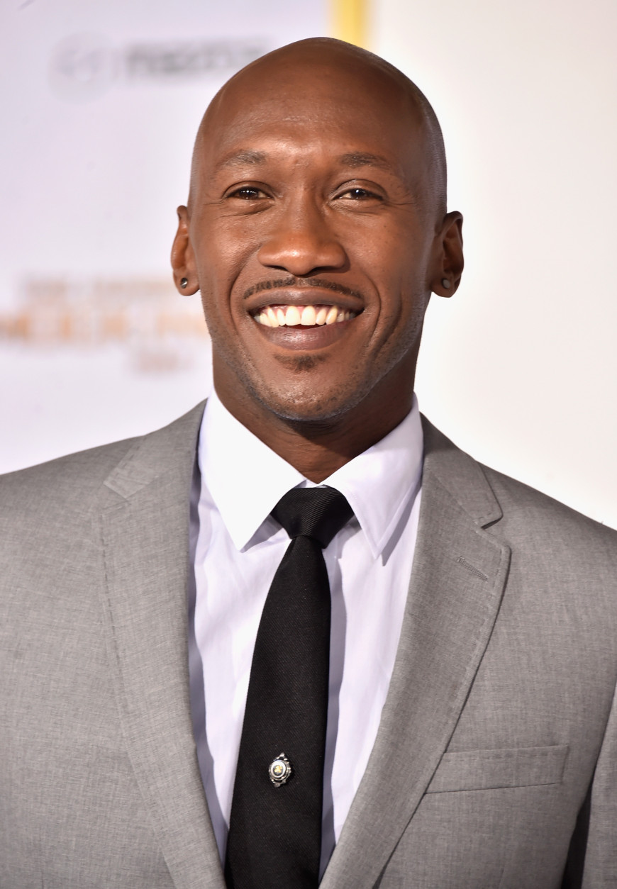 LOS ANGELES, CA - NOVEMBER 17:  Actor Mahershala Ali attends the premiere of Lionsgate's "The Hunger Games: Mockingjay - Part 1" at Nokia Theatre L.A. Live on November 17, 2014 in Los Angeles, California.  (Photo by Frazer Harrison/Getty Images)