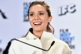 HOLLYWOOD, CA - NOVEMBER 24:  Host Elizabeth Olsen speaks onstage at the 2016 Film Independent Spirit Awards Nomination Press Conference at W Hollywood on November 24, 2015 in Hollywood, California.  (Photo by Alberto E. Rodriguez/Getty Images)