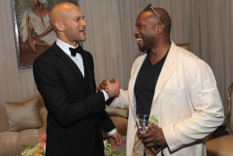 PASADENA, CA - FEBRUARY 05:  Actor Keegan-Michael Key (L) and artist Chaz Guest attend the Backstage Creations Celebrity Retreat at The 47th NAACP Image Awards at Pasadena Civic Auditorium on February 5, 2016 in Pasadena, California.  (Photo by Angela Weiss/Getty Images for Backstage Creations)