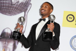 poses in the press room during the 47th NAACP Image Awards presented by TV One at Pasadena Civic Auditorium on February 5, 2016 in Pasadena, California.