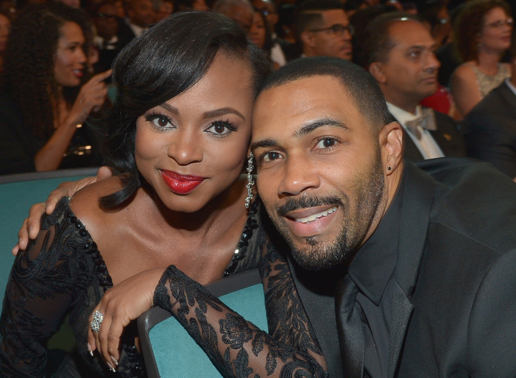 PASADENA, CA - FEBRUARY 05:  Actress Naturi Naughton (L) and actor Omari Hardwick attend the 47th NAACP Image Awards presented by TV One at Pasadena Civic Auditorium on February 5, 2016 in Pasadena, California.  (Photo by Charley Gallay/Getty Images for NAACP Image Awards)