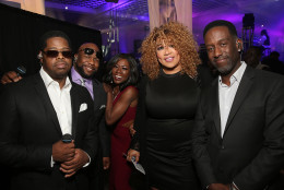 PASADENA, CA - FEBRUARY 05: (L-R) Singer Nathan Morris, singer Wanya Morris, actress Melanie Comarcho, actress Kym Whitley and singer Shawn Stockman attend the 47th NAACP Image Awards Presented By TV One After Party at the Pasadena Civic Auditorium on February 5, 2016 in Pasadena, California.  (Photo by Jesse Grant/Getty Images for NAACP Image Awards)