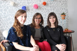 If you’re pinning pictures of cute craft tutorials on pinterest but you can’t seem to get started on them yourself, the ladies of The Lemon Bowl are here to help. Holley Simmons, Linny Giffen and Katheryn Zaremba are three local artists that took their hobbies and turned them into a business. (WTOP/Dana Gooley)