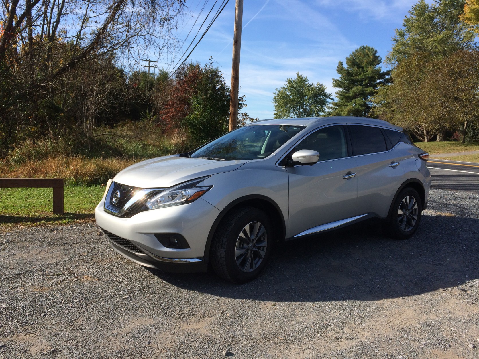 The sides of the new Murano have creases and bulges to keep your interest, and even the rear windows behind the rear doors look like they wrap around the vehicle. (WTOP/Mike Parris)