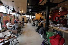 The restaurant was a hive of activity earlier this week, with construction crews drilling and hammering, prospective employees interviewing for positions and artists working on murals and paintings. (Arlnow.com)