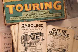 "Touring"is an automotive card game originally patented by the Wallie Dorr Company and produced in 1906. This game is believed to be the American predecessor to the French game, "Mille Bornes." (WTOP/Mike McMearty)