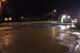 University Boulevard is closed for water main repairs between Piney Branch and Carroll. (WTOP/Nick Iannelli)