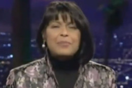 Denise Matthews, formerly known as Vanity, in a scree capture from a TV appearance in 2011. (HearnDiaries via YouTube)