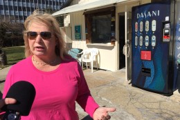 Buzzard Point Marina concessioner and manager Christine Barna of Buzzard Point Boatyard Corporation is frustrated by what she perceives as a lack of communication from the park service regarding shut down procedures. A U.S. Park Service spokeswoman tells WTOP a letter with information for boat owners failing to vacate the property are going out Monday afternoon. Property gates are supposed to be locked at 12:01 a.m. Tuesday. (WTOP/Kristi King)