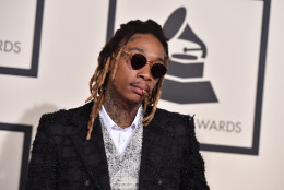 Wiz Khalifa arrives at the 58th annual Grammy Awards at the Staples Center on Monday, Feb. 15, 2016, in Los Angeles. (Photo by Jordan Strauss/Invision/AP)