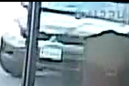Police say this vehicle, believed to be a 2009 to 2011 Mitsubishi Endeavor, is involved in a purse theft at a Dunkin’ Donuts in Falls Church, Virginia. (Courtesy Fairfax County Police Department)