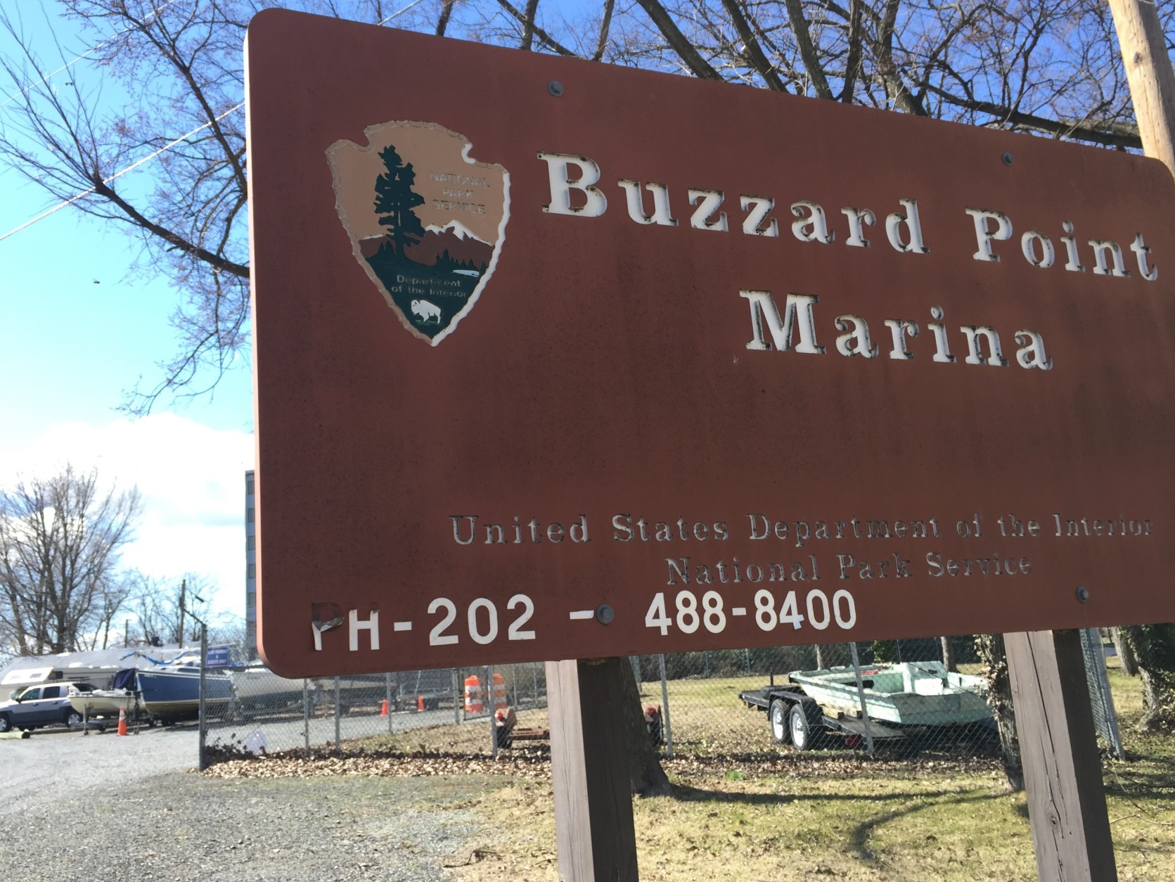 The National Park Service intends to redevelop for public use the park where Buzzard Point Marina has stood since the 1950's. Public hearings for impute from interested parties begin this spring. (WTOP/Kristi King)