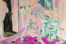 Pink Bathroom- Eames Armstrong