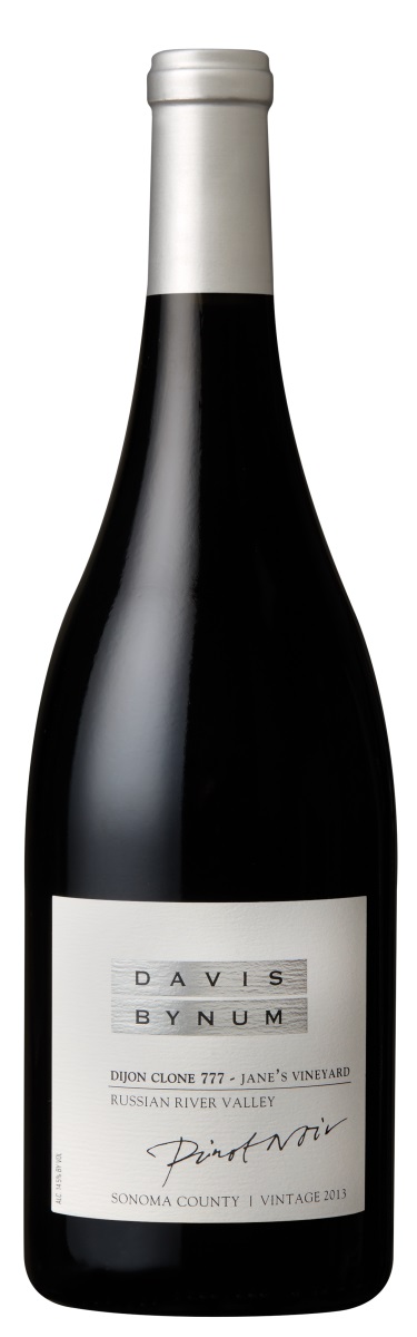 One of my personal favorite wines from the Davis Bynum lineup is the 2013 Davis Bynum Dijon Clone 777 Pinot Noir from Jane’s Vineyard. The 777 clone tends to show darker fruit characteristics than the other clones planted at Jane’s Vineyard, with exceptional balance and a pinch of spice for a complexity. This chewy pinot noir features scents of black cherry, black wild raspberry and crushed violet on the nose and flavors of lush earthy minerality on the palate, with notes of dark cherry, black raspberry, black tea and touch of toasty baking spices on the finish. This elegant wine is complex in structure with a long velvety finish. $55