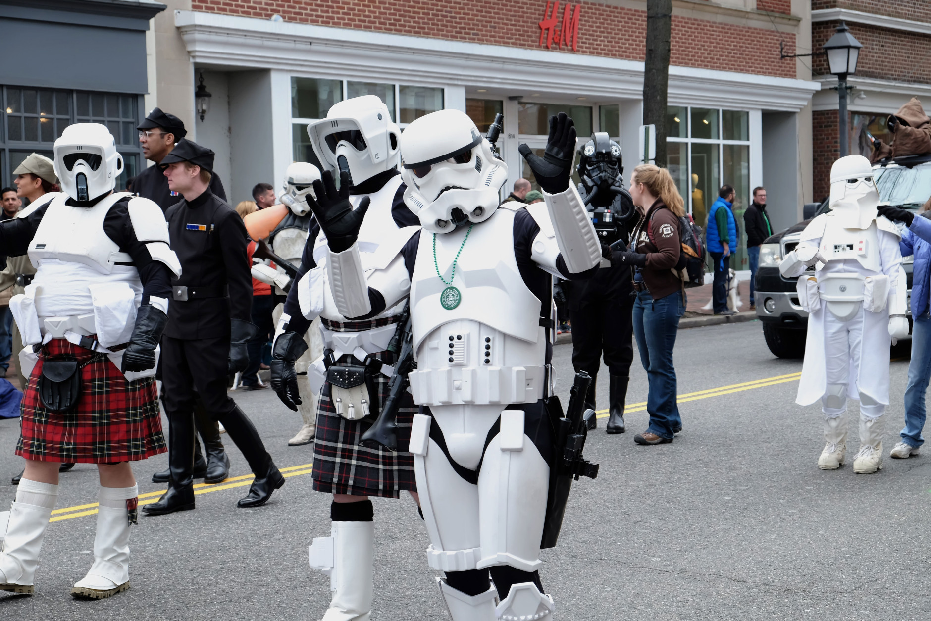  It wouldn’t be a St. Patrick’s Day Parade without a few “Star Wars” characters around (Photo Shannon Finney/Shannon Finney Photography)