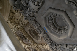 a detail of the Capitol Dome during an earlier hapse of the renovation, in February 2016. (Architect of the Capitol)