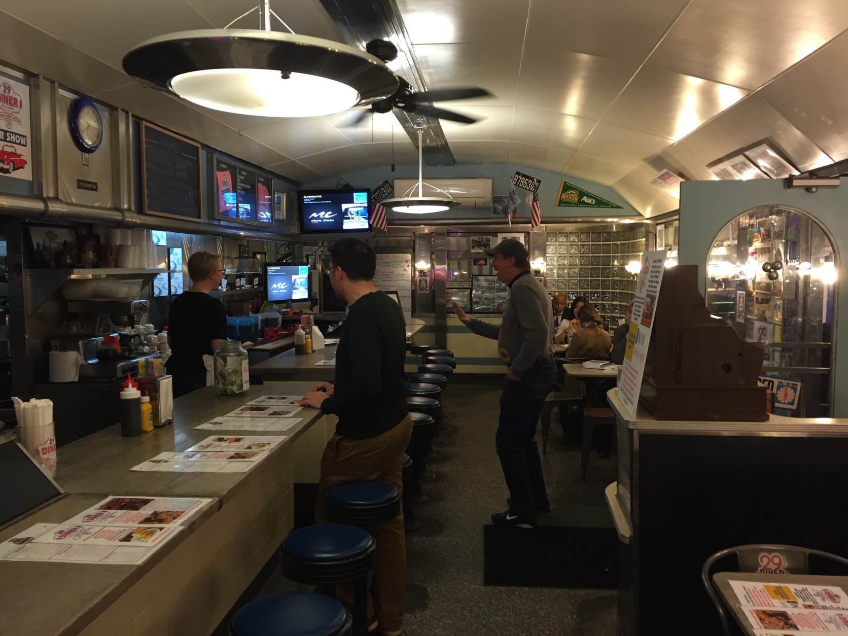 Inside 29 Diner in Fairfax, which has been open since 1947. (WTOP/Michelle Basch)