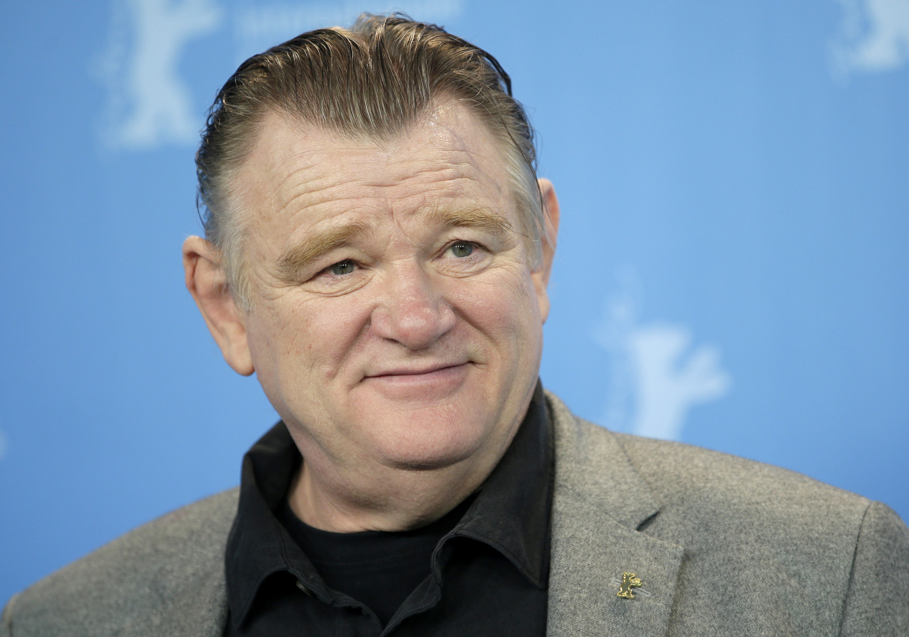 Actor Brendan Gleeson poses for the photographers during a photo call for the film 'Alone in Berlin' at the 2016 Berlinale Film Festival in Berlin, Germany, Monday, Feb. 15, 2016. (AP Photo/Michael Sohn)