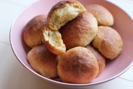 This Nov. 30, 2015 photo shows buttery yeast rolls in Concord, N.H. This dish is from a recipe by Elizabeth Karmel. (AP Photo/Matthew Mead)