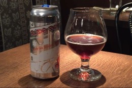 This Burley red ale uses eight different malts to create complexity with hints of burnt sugar, raisin and a slight touch of smoke. (WTOP/Brennan Haselton)