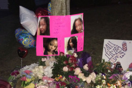 A vigil was held for Crystal Hamilton at her home on March 1, 2016. (WTOP/Dick Uliano)