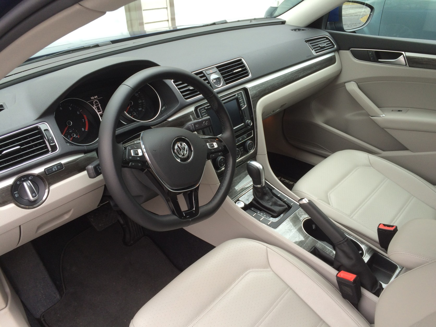 Inside is where you can tell there is change for the better for the VW’s Passats. (WTOP/Mike Parris)