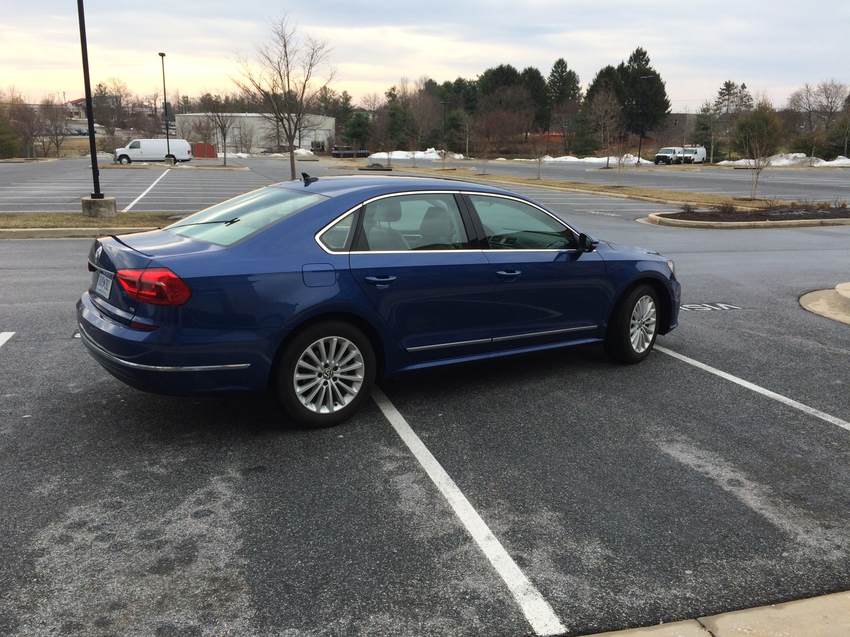The 2016 Volkswagen Passat is a roomy option with plenty of space to spread out for this class size. (WTOP/Mike Parris)
