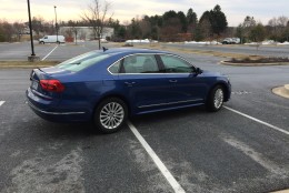 The 2016 Volkswagen Passat is a roomy option with plenty of space to spread out for this class size. (WTOP/Mike Parris)