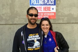 "Democracy isn't a spectator sport. You have to get involved," say Jeff Caplan and Candice Block of Arlington, Va. (WTOP/Kristi King)