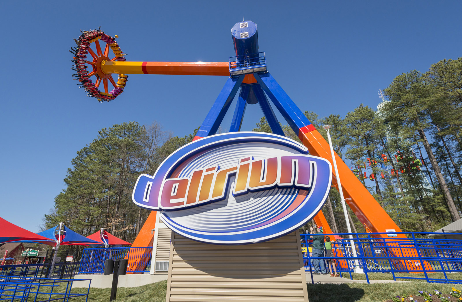 When Kings Dominion opens Friday, the Doswell amusement park will feature a new thrill ride to delight visits. Delirium sends riders spinning and soaring through the park's Candy Apple Grove section. (Courtesy PRNewsFoto/Kings Dominion)
