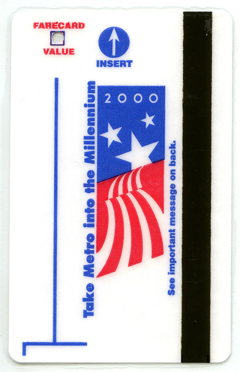 A fare card in 2000. (Courtesy WMATA)