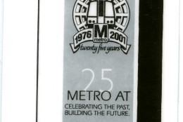 A fare card celebrating Metro's 25th anniversary in 2001. (Courtesy WMATA)