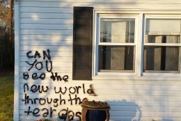 Judy Beaty, 70, of Gainesville, Virginia says her home has been vandalized. 