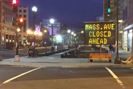 Large portions of Massachusetts Avenue are closed for the Nuclear Security Summit (WTOP/ Dennis Foley)