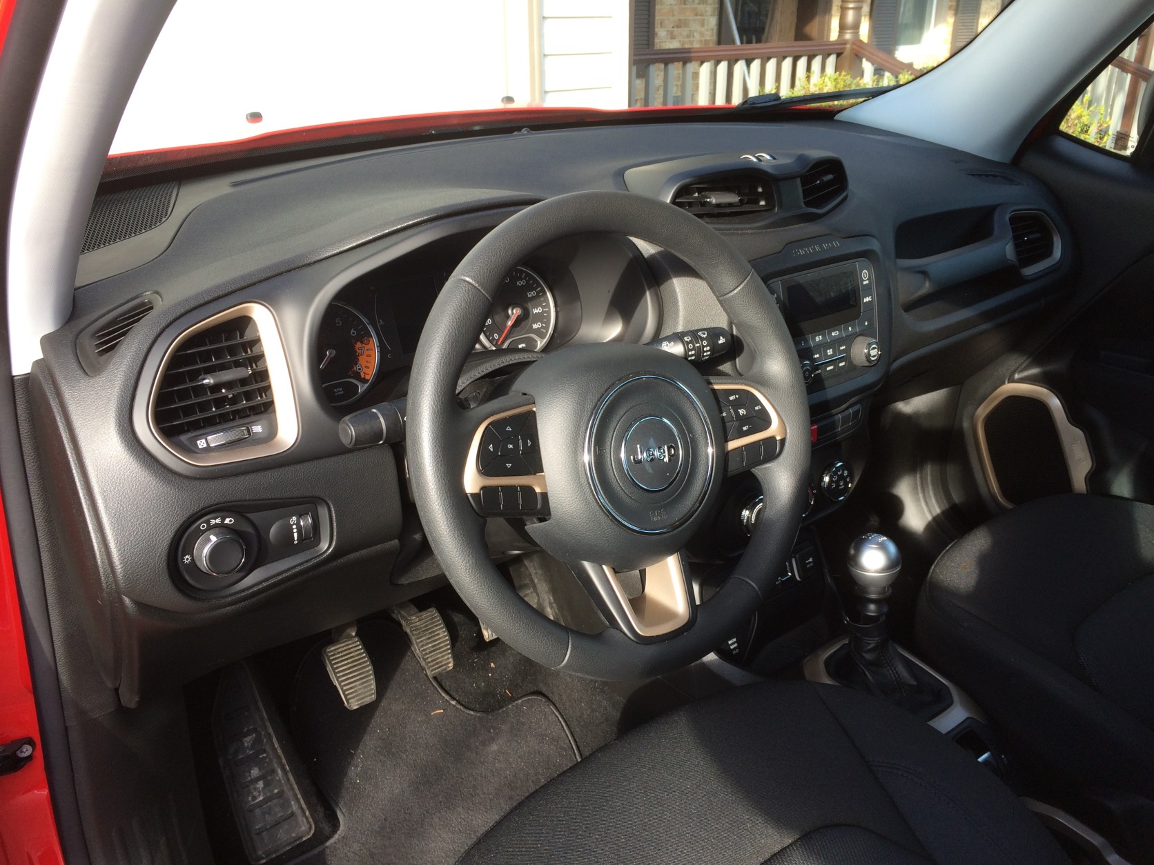 The interior is a nice quality for the price and the space inside is surprising for this compact crossover. (WTOP/Mike Parris)