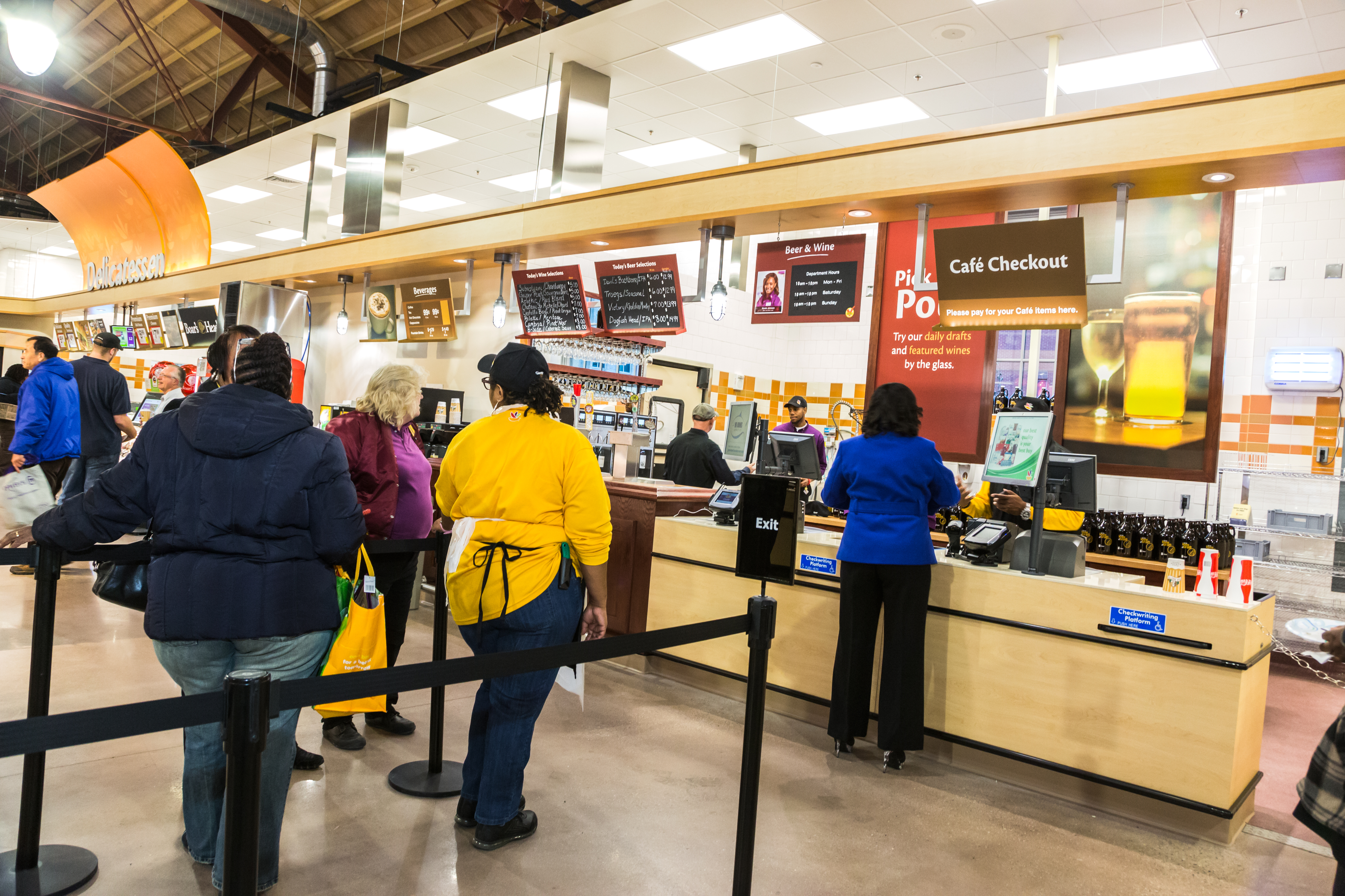 Local grocery stores include happy hours, weekly drink specials