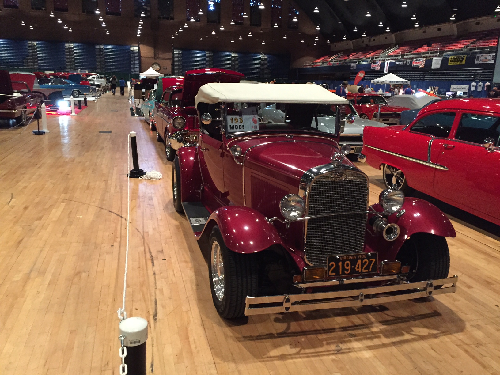 The annual D.C. show is more about just the art that goes into cars that span about 50 years, from the 1930s through the 1980s. The club honors a part of the U.S. military each year. (WTOP/Rich Johnson)