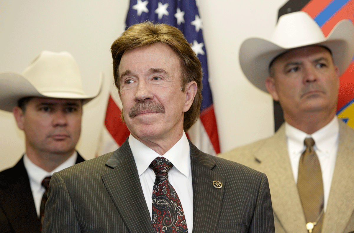 Actor Chuck Norris is 76 on March 10 (AP)
