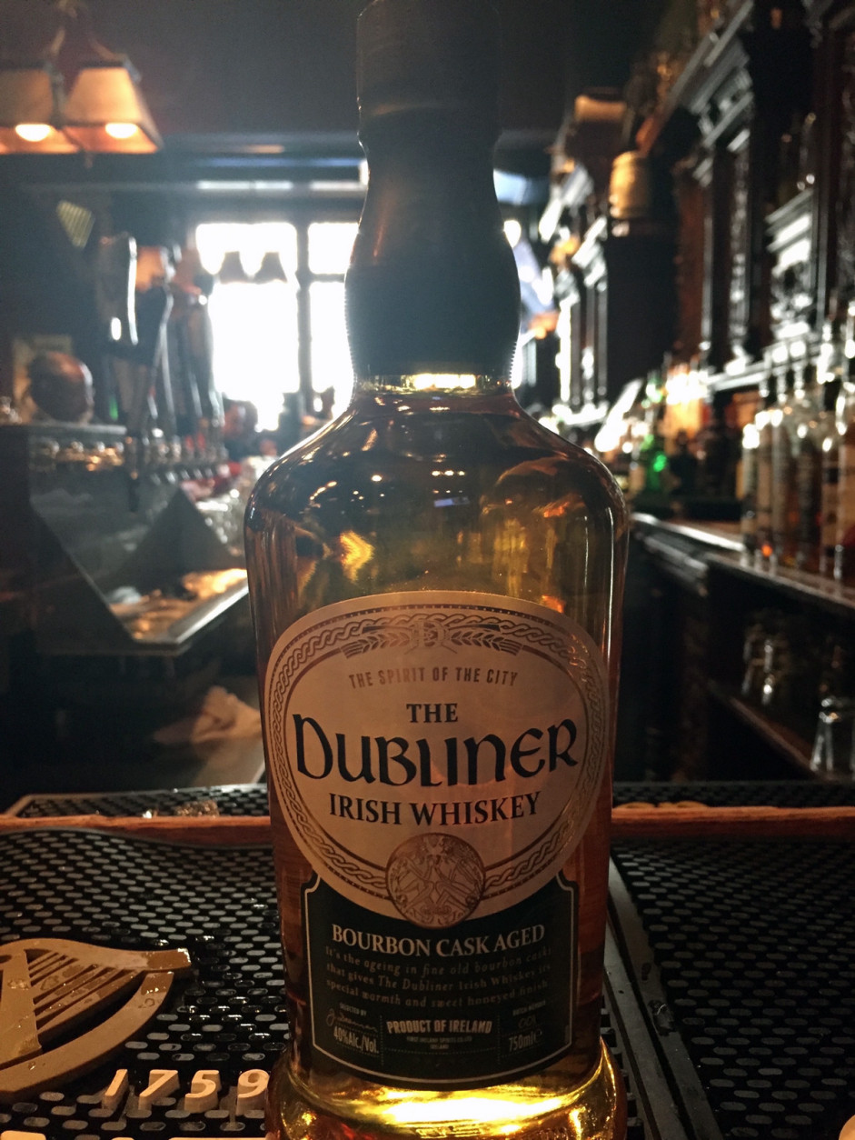The Dubliner Irish Whiskey will be available at The Dubliner for the first time on St. Patrick's Day. It is a bourbon cask aged, distilled & matured in Ireland in oak casks for a minimum of three years. (Courtesy The Dubliner)