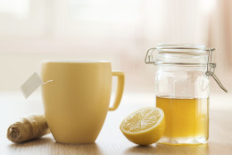 Detail of honey and lemon