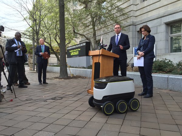 Wheeled robots could soon make deliveries in D.C. (Photos)