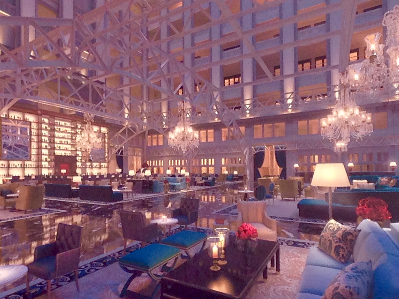 An artist's rendering of the atrium, where Donald Trump says many architectural features are "landmarked" and could not be changed. (WTOP/Megan Cloherty)