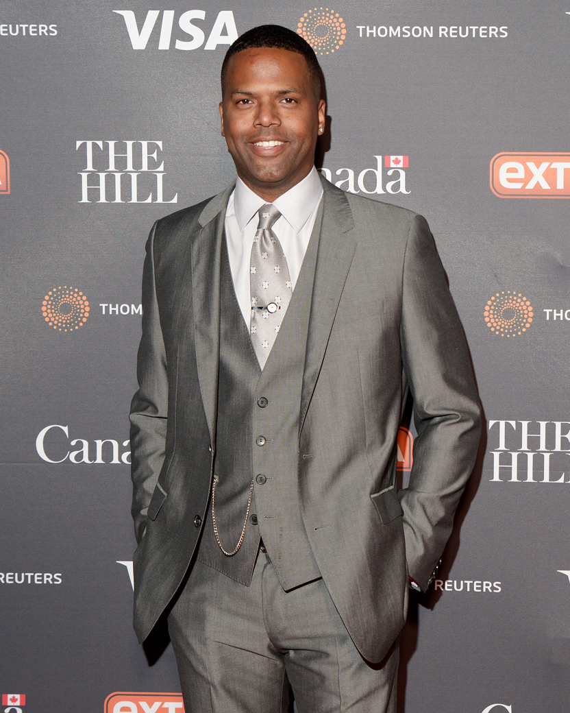 Extra's reporter/host AJ Calloway attends The Hill/Extra/Embassy of Canada WHCD pre-party in Washington D.C. on Friday April 29. (Shannon Finney Photography)
