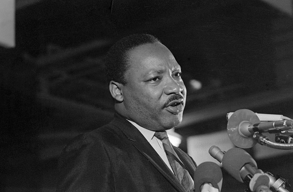 Caught in a somber mood, Dr. Martin Luther King addresses some 2,000 people on the eve of his death, giving the speech "I've been to the mountaintop." The former founder and Chairman of the Southern Christian Leadership Conference was slain by an unknown assailant on April 4, 1968.