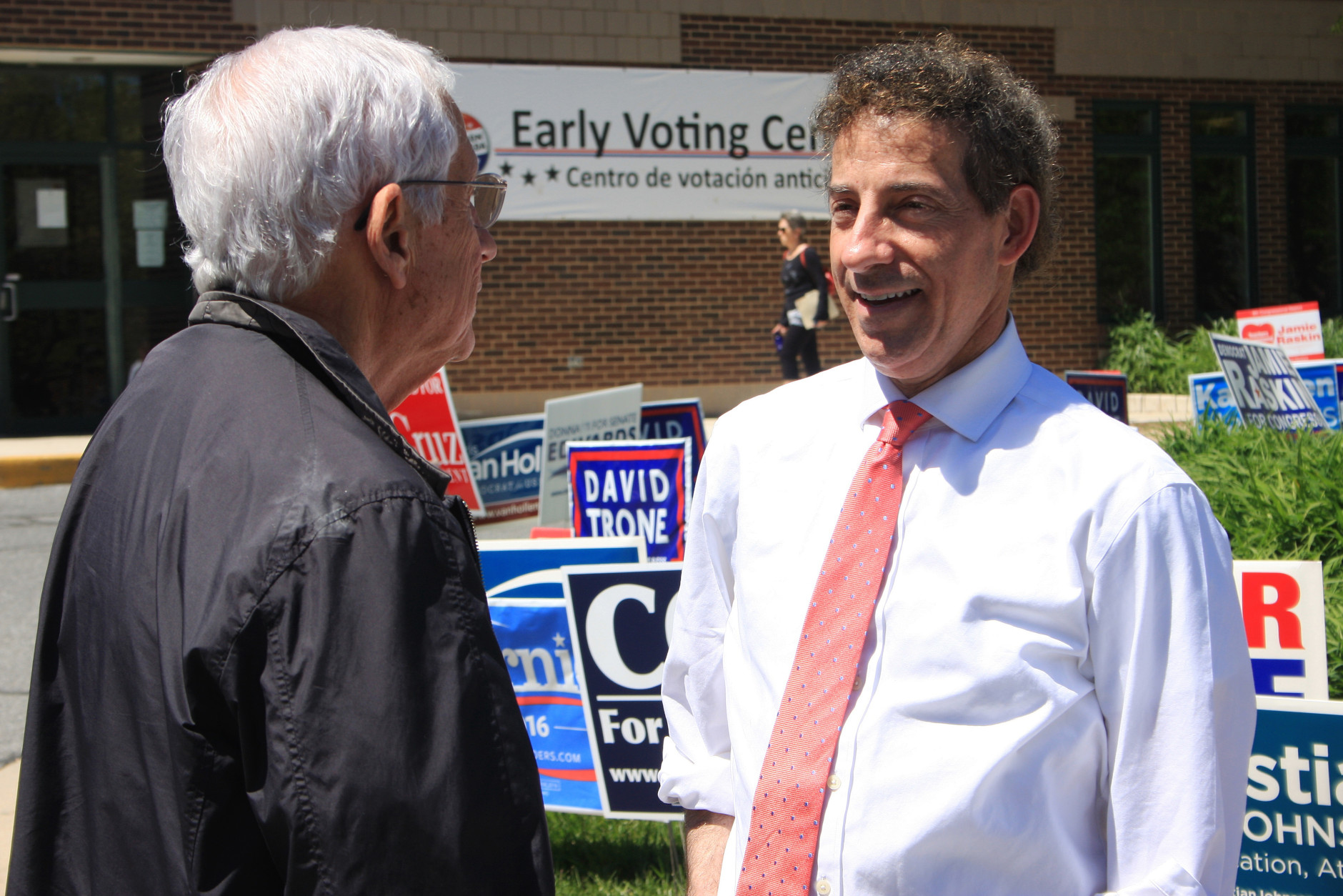Maryland State Sen. Jamie Raskin won the Democratic primary for Maryland's 8th Congressional District. (AP Photo/Brian Witte)