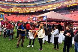 Fans take over FedExField during the team's Draft Day Party on Saturday, April 30, 2016. (WTOP/Dick Uliano)