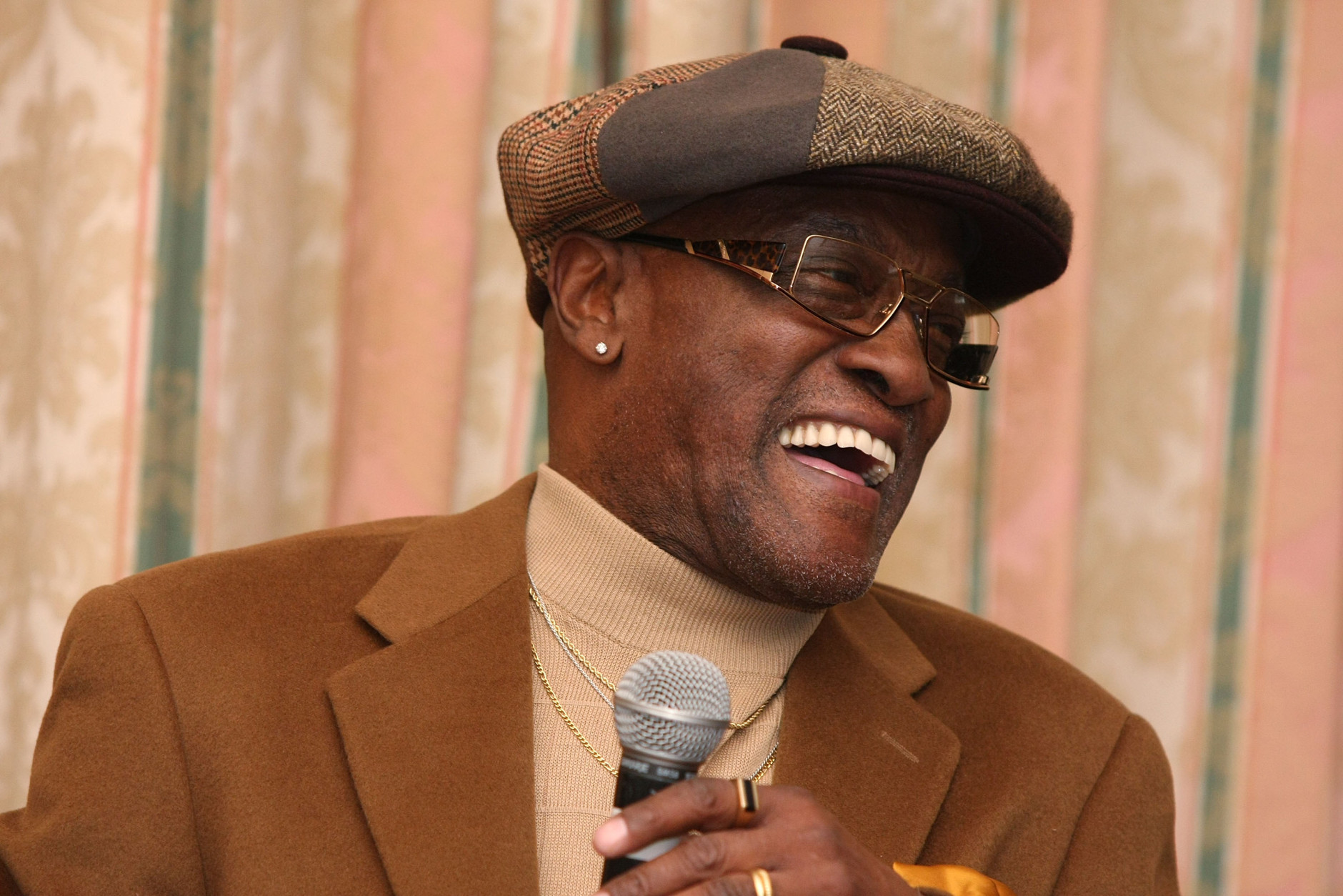 FILE -- Billy Paul speaks at the Pre-GRAMMY Party at the Four Seasons Hotel on February 6, 2008 in Beverly Hills, California.  (Photo by Noel Vasquez/Getty Images)